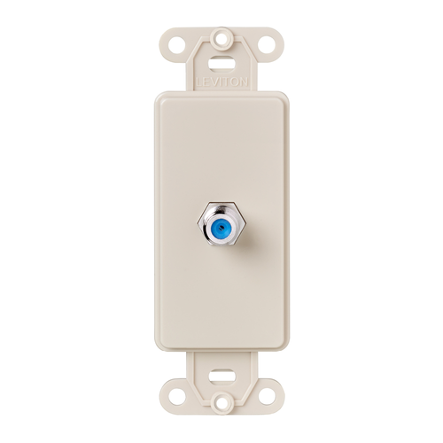 Main product image of Decora Insert, F Connector (Light Almond)