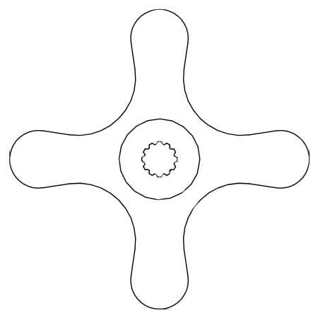 Main product image of Cross Valve Handle, 2659-000-199