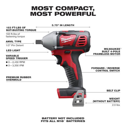 Main product image of M18 1/2" Impact Wrench Kit with Pin Detent