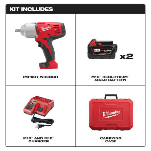 Main product image of M18 1/2" High-Torque Impact Wrench with Friction Ring Kit