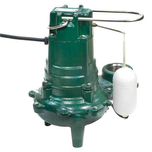 Main product image of Model F267 Waste-Mate Non-Automatic Cast Iron Sewage Pump w/ Cast Iron Impeller - <br>230 V, 1/2 HP, 25' Cord