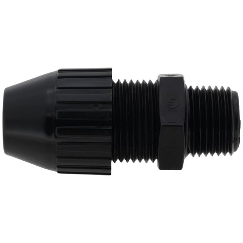 Main product image of 1/2" MNPT Black Nylon Liquid Tight Cord Straight Connector, .250" to .400" Cord Dia. Range