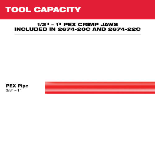 Main product image of M18 Short Throw Crimp Tool Kit w/ 1/2", 3/4" & 1" PEX Crimp Jaws