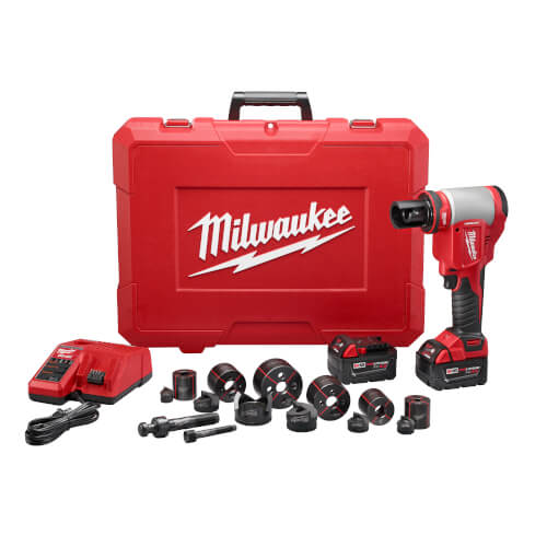Main product image of M18 FORCE LOGIC 10 Ton Knockout Tool Kit (1/2" - 2") 
