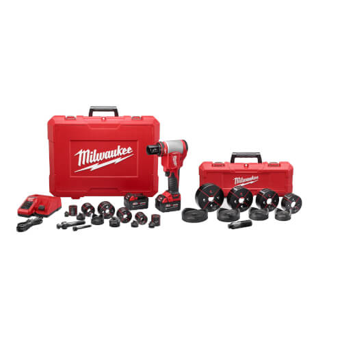 Main product image of M18 FORCE LOGIC 6 Ton Knockout Tool Kit (1/2"-4")