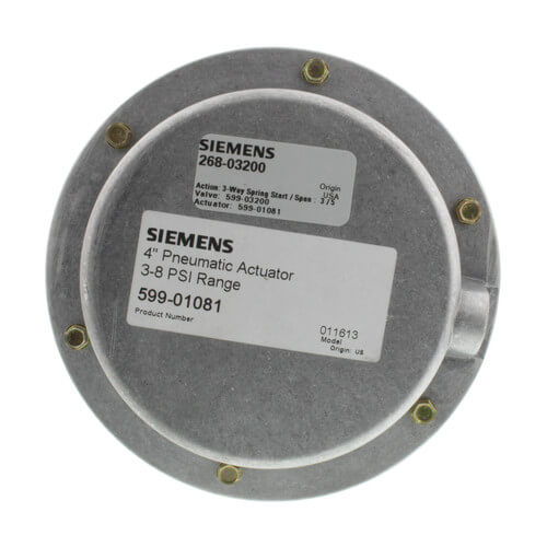 1/2" 3-Way Brass Mixing Valve Actuator, Female x Female, 4" 3-8 psi (2.5 Cv)