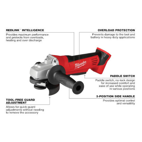 M18 Cordless 4-1/2" Cut-off / Grinder (Tool Only)
