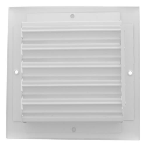 6" x 6" (Wall Opening Size) White Sidewall/Ceiling Register (A618MS Series)