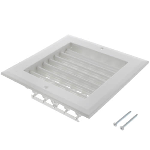 6" x 6" (Wall Opening Size) White Sidewall/Ceiling Register (A618MS Series)