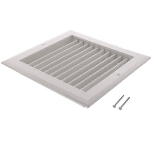 Main product image of 8" x 8" (Wall Opening Size) White Sidewall/Ceiling Register (A618MS Series)
