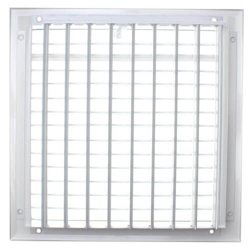 Main product image of 10" x 10" (Wall Opening Size) White Sidewall/Ceiling Register (A618MS Series)