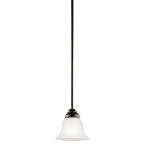 Main product image of Wynberg 6" 1 Light Mini Pendant w/ Satin Etched Glass (Olde Bronze)