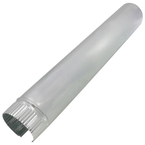 Main product image of 3" x 2' Round Metal Duct Pipe - 26 Gauge