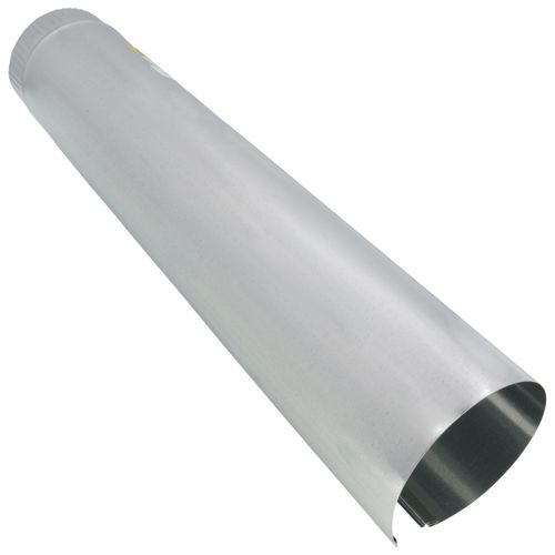 Main product image of 4" x 2' Round Metal Duct Pipe - 26 Gauge