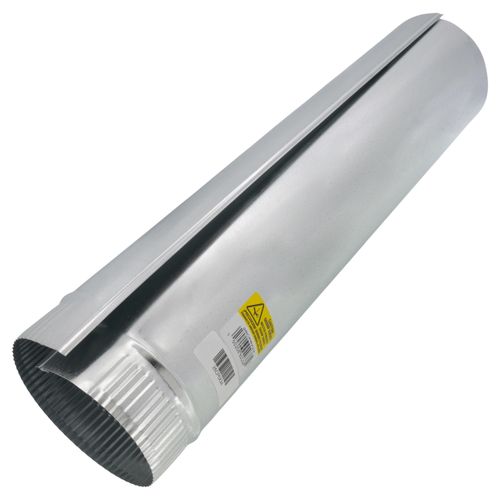 Main product image of 6" x 2' Round Metal Duct Pipe - 26 Gauge