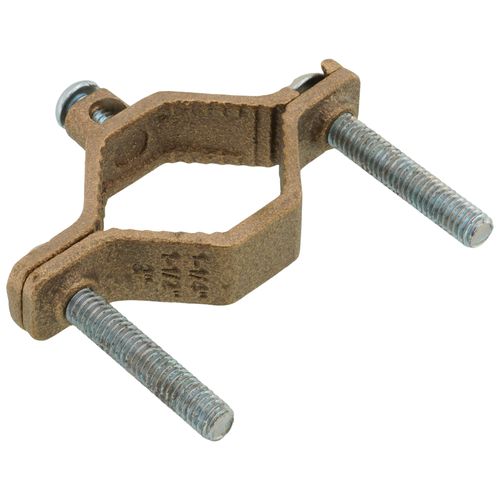 Main product image of 1-1/4"-2" Bronze Bare Ground Clamp, 10 Sol - 2 Str (Pack of 5)