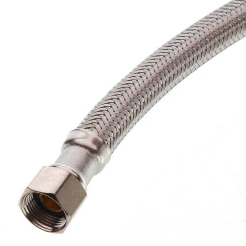 Main product image of 48" Stainless Steel Braided Hose Faucet Connector (3/8" Compression x 1/2" FIP)
