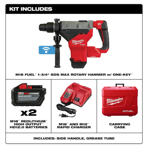 M18 Fuel 1-3/4" SDS Max Rotary Hammer Kit