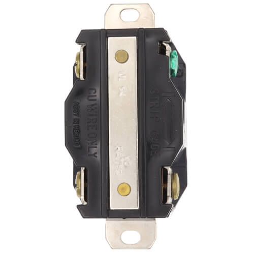 Main product image of Industrial Grade Locking Receptacle, 30A, 3P, NEMA L15-30R - Black (250V)