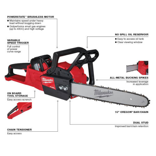 Main product image of 16" M18 FUEL Chainsaw Kit