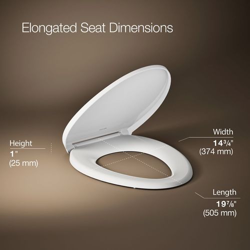 Main product image of Glissade ReadyLatch Quiet-Close Elongated Toilet Seat, K-27331-0