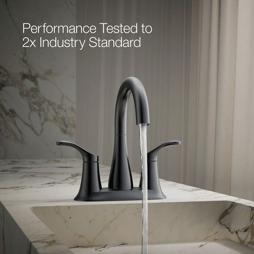 Main product image of Simplice Two Handle Centerset Lav Faucet (Matte Black), K-27388-4-BL