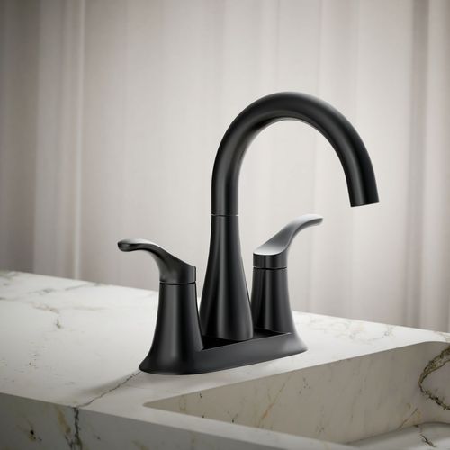 Main product image of Simplice Two Handle Centerset Lav Faucet (Matte Black), K-27388-4-BL