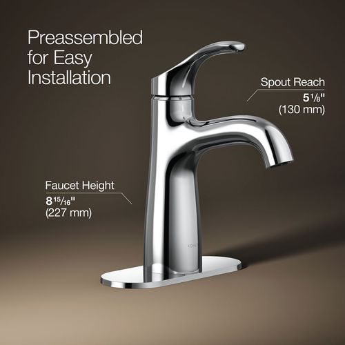 Main product image of Simplice Single Handle Lav Faucet, 0.5 GPM (Polished Chrome), K-27389-4N-CP