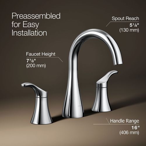 Main product image of Simplice Two Handle Widespread Lav Faucet, 1.2 GPM (Polished Chrome), K-27390-4-CP