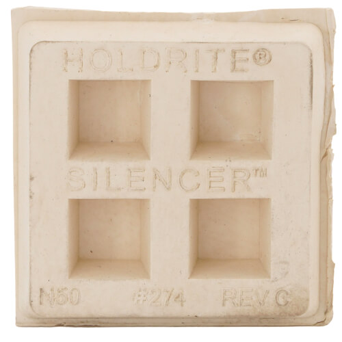 Main product image of Silencer Neoprene Isolation Pad 2" x 2" x 3/4" (Sheet of 36 Pads)