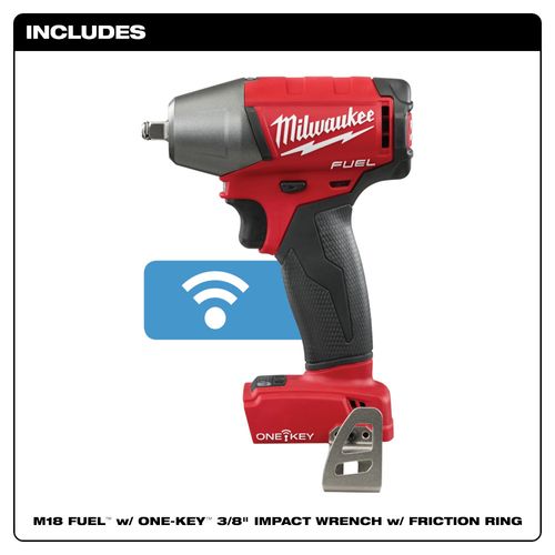Main product image of M18 Fuel 3/8" Compact Impact Wrench w/ Friction Ring and ONE-KEY (Bare Tool Only)