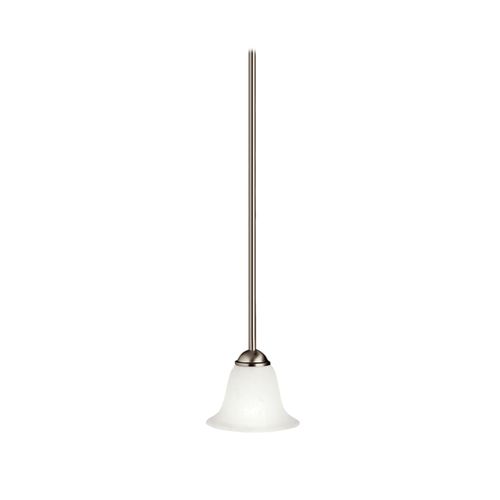 Main product image of Dover 5.5" 1 Light Mini Pendant w/ Etched Seeded Glass (Brushed Nickel)