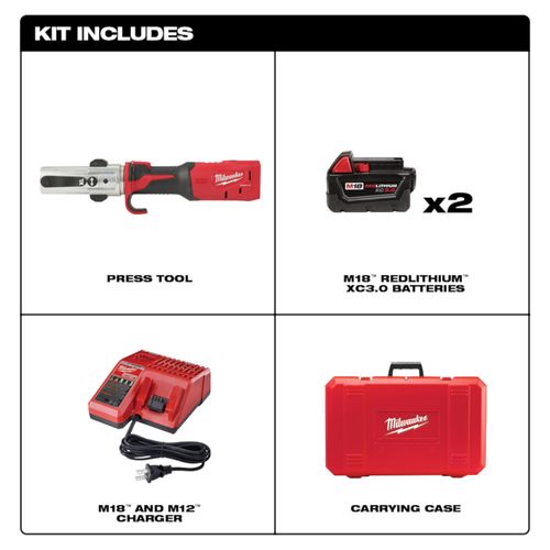 M18 Force Logic Long Throw Press Tool Kit (No Jaws)