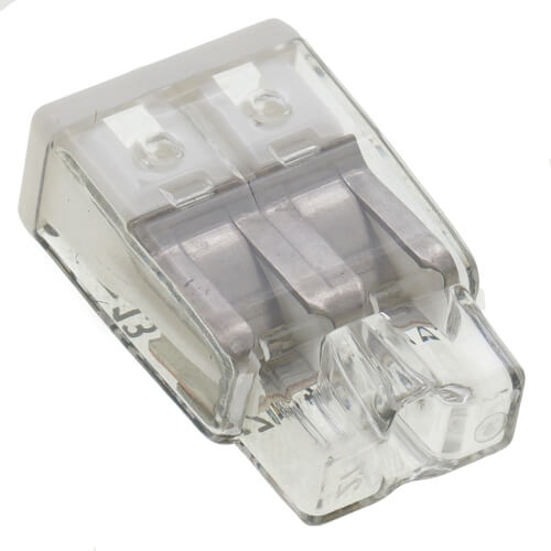 Main product image of Compact Pushwire Splicing Connector, 20-12 Sol/18-12 Str - 2 Ports, White (Box of 120)