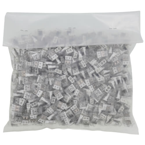 Main product image of Compact Pushwire Splicing Connector, 20-12 Sol/18-12 Str - 2 Ports, White (Box of 500)