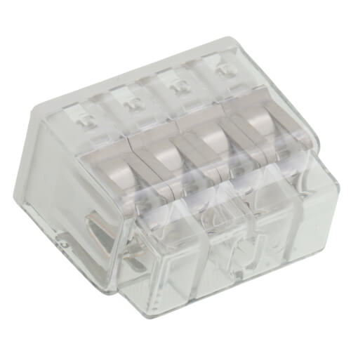Main product image of Compact Pushwire Splicing Connector, 20-12 Sol/18-12 Str - 8 Ports, Light Gray (Box of 500)