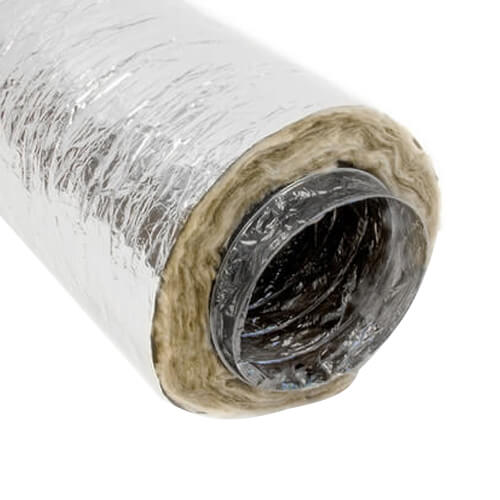 5" x 25' F218 Insulated Flex Duct (Silver Jacket)