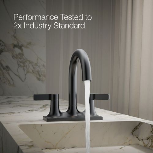 Main product image of Venza Two Handle Centerset Lav Faucet (Matte Black), K-28124-4-BL