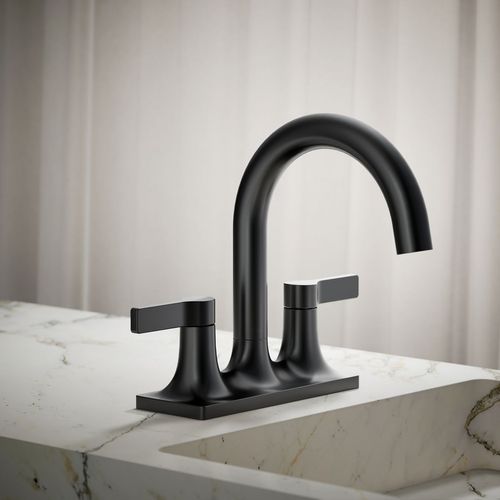 Main product image of Venza Two Handle Centerset Lav Faucet (Matte Black), K-28124-4-BL