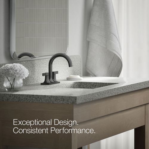 Main product image of Venza Two Handle Centerset Lav Faucet (Matte Black), K-28124-4-BL