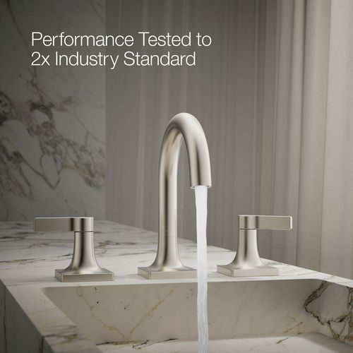 Main product image of Venza Two Handle Widespread Lav Faucet, 0.5 GPM (Brushed Nickel), K-28125-4N-BN