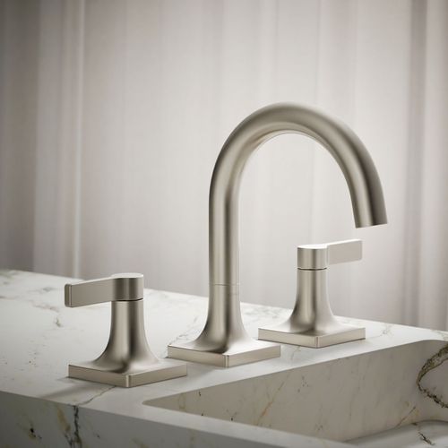 Main product image of Venza Two Handle Widespread Lav Faucet, 0.5 GPM (Brushed Nickel), K-28125-4N-BN