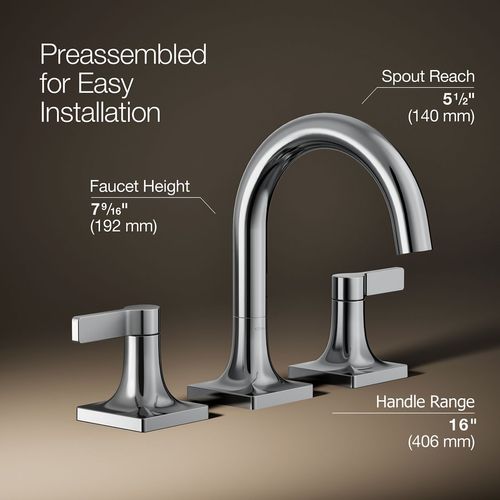 Main product image of Venza Two Handle Widespread Lav Faucet, 1.2 GPM (Polished Chrome), K-28125-4-CP