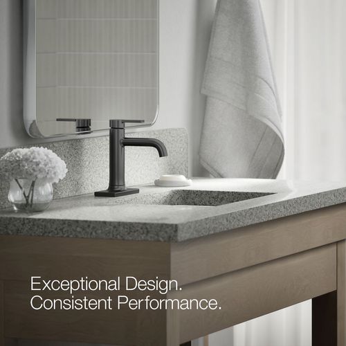 Main product image of Venza Single Handle Centerset Lav Faucet, 0.5 GPM (Matte Black), K-28126-4N-BL