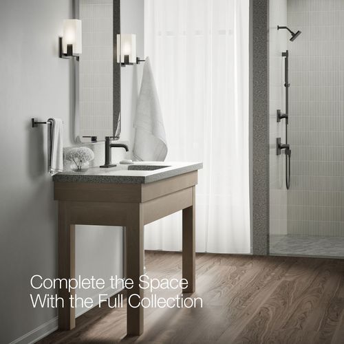 Main product image of Venza Single Handle Centerset Lav Faucet, 0.5 GPM (Matte Black), K-28126-4N-BL