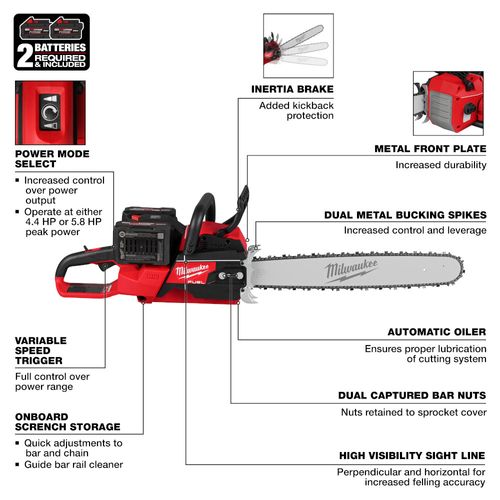 Main product image of M18 FUEL 20" Dual Battery Chainsaw Kit