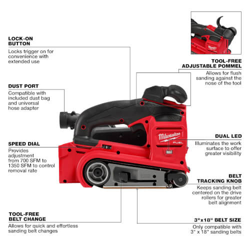 Main product image of M18 FUEL 3" x 18" Belt Sander