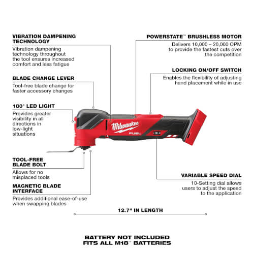 Main product image of M18 FUEL Oscillating Multi-Tool (Tool Only)