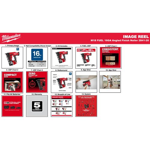 Main product image of M18 FUEL 16 Gauge Angled Finish Nailer (Tool Only)