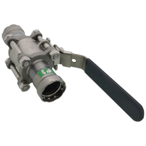Main product image of 1" MegaPress 316 Stainless Steel 3-Piece Ball Valve w/ Carbon Steel Press Ends